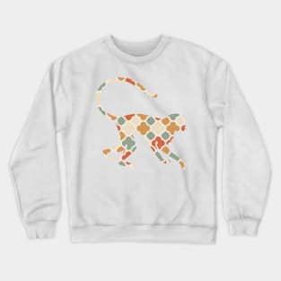 Little Monkey Silhouette with Pattern Crewneck Sweatshirt